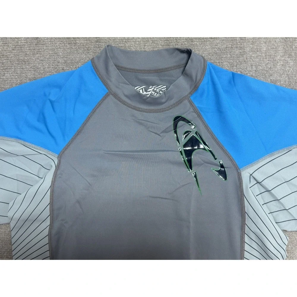 O'Neill Jordy Freak Shirt Medium Blue Gray Rash Guard Surf Swim‎ Mens Nylon Tee